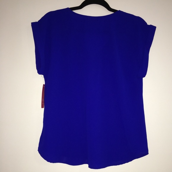 👄Royal blue brass zipper blouse - Picture 2 of 2